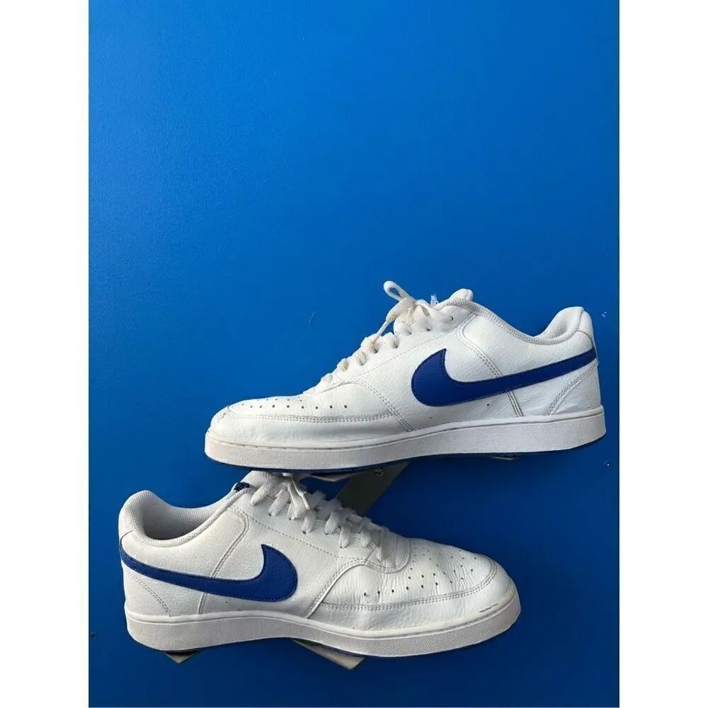 Nike Court Vision Low CD5463-103 Men Size 12White/Blue
